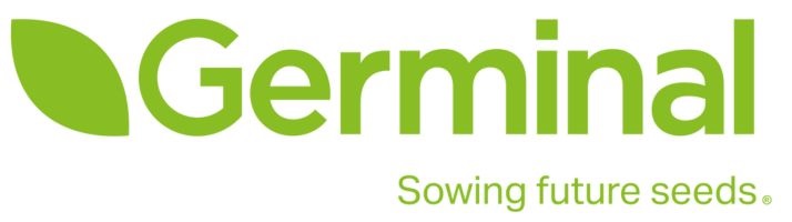 Green text reading: Germinal, Sowing future seeds